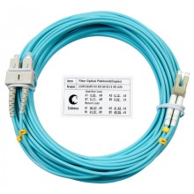 Шнур оптический duplex LC-SC 50/125 mm OM3 25м LSZH Cabeus FOP-50-LC-SC-25m