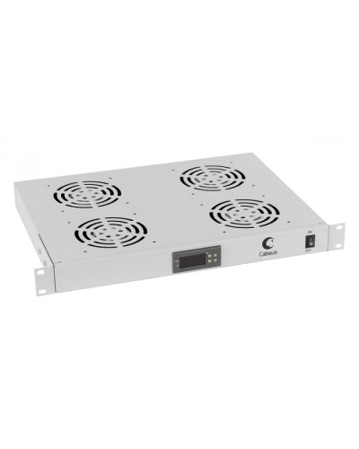 Панель вентиляционная с 4 вентиляторами с цифровым термодатчиком Cabeus JG03t в Муроме Вентиляторные модули Pintop.ru