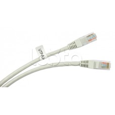 Шнур коммутационный 2xRJ-45/8P8C U/UTP кат.5е (0.5 м) Cabeus PC-UTP-RJ45-Cat.5e-0.5m
