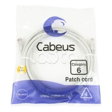 Шнур коммутационный 2xRJ-45/8P8C U/UTP кат.6 (3 м) Cabeus PC-UTP-RJ45-Cat.6-3m