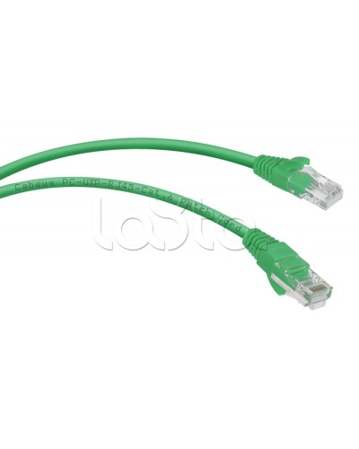 Патч-корд UTP, категория 6, 5 м, неэкранированный, зеленый Cabeus PC-UTP-RJ45-Cat.6-5m-GN в Муроме Патчкорды (медные) Pintop.ru