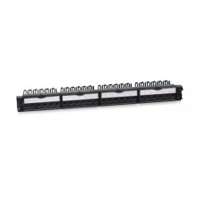 Патч-панель 19" (1U), 24 порта RJ-45, категория 6a Cabeus (PL-24-KJ-RJ45-Cat.6a-180T)
