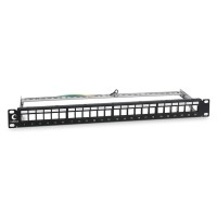 Патч-панель 19", 24 порта, экран, 1U, без модулей Cabeus PLB-24-SH
