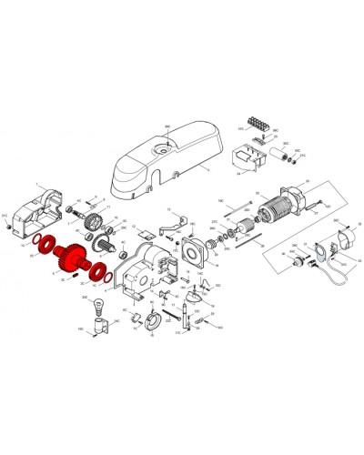 Электродвигатель E300 Came 119RIE136 в Муроме Запчасти для шлагбаумов и автоматики Pintop.ru