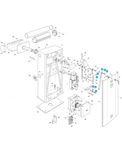 Рычаг соединительный Came 119RIG043 в Муроме Запчасти для шлагбаумов и автоматики Pintop.ru