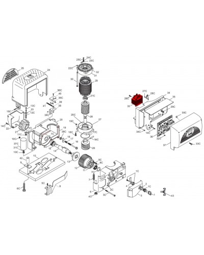 Корпус TWIN4 Came 119RIR312 в Муроме Запчасти для шлагбаумов и автоматики Pintop.ru
