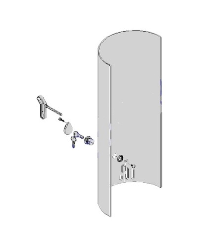 Крышка с замком разблокировки CAT-X Came 119RIX012 в Муроме Запчасти для шлагбаумов и автоматики Pintop.ru