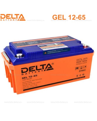 Аккумулятор свинцово-кислотный Delta GEL 12-65 в Муроме Электротехническое оборудование Pintop.ru