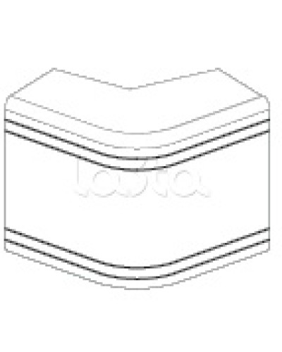 Угол внешний неизменяемый (90°) NEA 80х40 мм DKC 01808 в Муроме Аксессуары для кабель-канала Pintop.ru