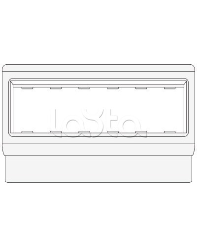 Рамка-суппорт под 6 модулей BRAVA PDA-3BN 100 DKC 10653 в Муроме Аксессуары для кабель-канала Pintop.ru