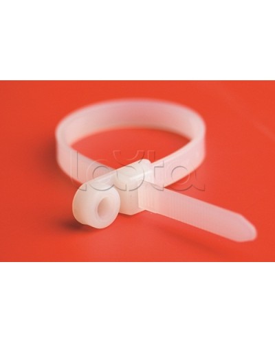 Хомут P6.6 с основанием, белый, 4,8x200 DKC 252205-M в Муроме Стяжки-хомуты Pintop.ru