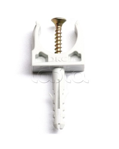 Держатель с защелкой и дюбелем, д.20 мм DKC 51320 в Муроме Держатели, клипсы, скобы Pintop.ru