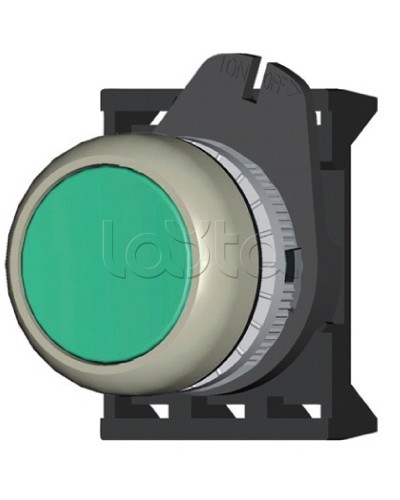 Кнопка плоская прозрачная с фиксацией, зеленая DKC ABDLM2 в Муроме Аксессуары для стоек и шкафов Pintop.ru