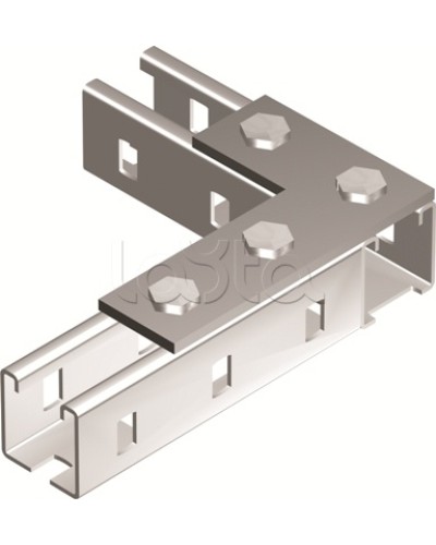 Пластина соединительная L-обр., длина 90х140 мм, 4отв., горячеоцинкованная DKC BMD1022HDZ в Муроме Аксессуары для лотков Pintop.ru