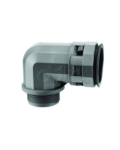 Муфта 90 грд. труба-коробка DN 23 мм, М25х1,5, полиамид, цвет черный DKC PAN23M25N в Муроме Повороты, муфты, тройники Pintop.ru