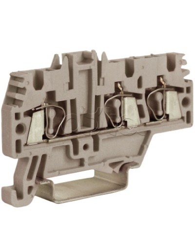 Зажим 2,5 кв.мм серый 1 ввод/2 вывода DKC ZHM510GR в Муроме Держатели, клипсы, скобы Pintop.ru