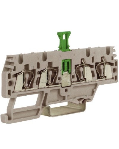 Зажим, 2 ввод/2 вывода, серый 2,5 кв.мм, с размыкателем DKC ZHMS10GR в Муроме Держатели, клипсы, скобы Pintop.ru