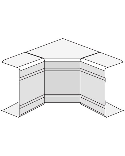 Угол внутренний изменяемый (70-120°) NIAV 120х40 мм DKC 01726 в Муроме Аксессуары для кабель-канала Pintop.ru