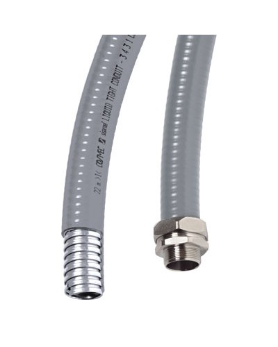 Металлорукав DN 20мм в гладкой ПВХ изоляции, Dвн 20,5 мм, Dнар 27,0,IP66, 50 м, цвет серый DKC 6070R-22 в Муроме Крепежные изделия Pintop.ru