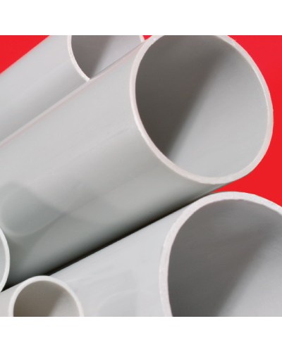 Труба ПВХ жёсткая гладкая д.16мм, тяжёлая, 2м, цвет серый DKC 62516 в Муроме Гладкая труба Pintop.ru