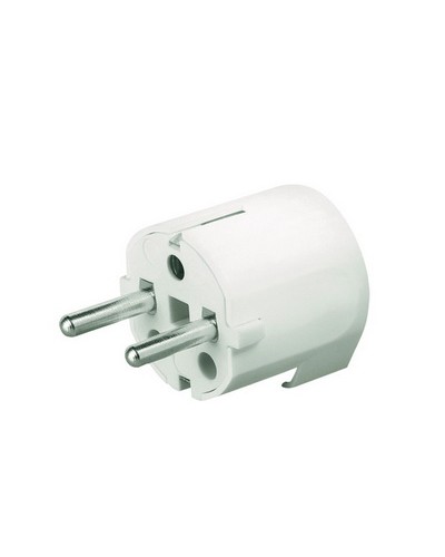 Вилка кабельная, бытовая с боковым вводом кабеля. Черная. IP20 16А 2P+E 230В DKC DIS13083N в Муроме Аксессуары для стоек и шкафов Pintop.ru