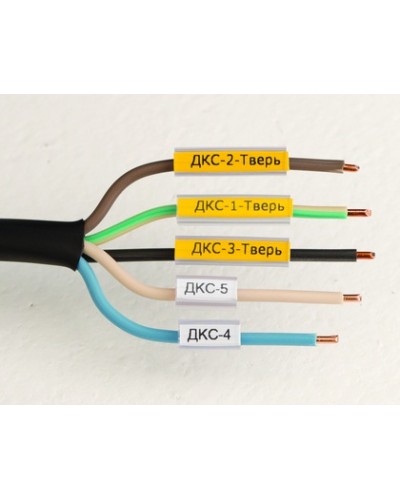 Маркировка для провода, гибкая, для трубочек. 4х10мм. Желтая DKC NUTFL10Y в Муроме Крепежные изделия Pintop.ru