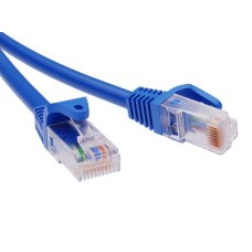 Патч-корд неэкранированный CAT5E U/UTP 4х2, LSZH, синий, 2м DKC RN5EUU4520BL