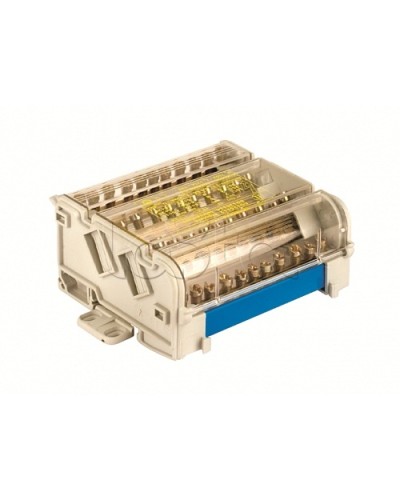 Блок распределительный на DIN рейку 4р 160А, 5х7мм 1х8мм 1х9мм 1х12мм DKC BD16084 в Муроме Аксессуары для стоек и шкафов Pintop.ru