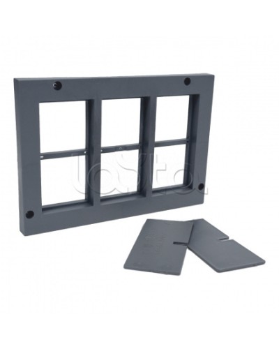 Рамка приборная 12 модулей для лючка C-Line 24 EKF cl-rp-12-24 в Муроме Аксессуары для кабель-канала Pintop.ru