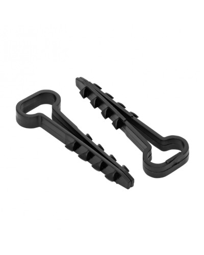 Дюбель-хомут (6х12 мм) для плоского кабеля черный (50 шт.) EKF PROxima (plc-cd-6x12b) в Муроме Крепеж: Дюбели, шурупы, саморезы Pintop.ru