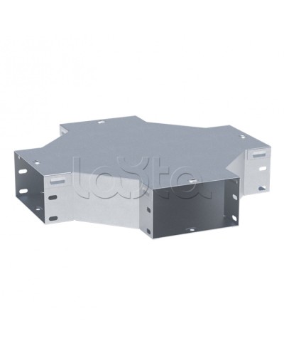 Ответвитель крестообразный 100х400 мм RAL EKF (x10040008-RAL) в Муроме Аксессуары для лотков Pintop.ru