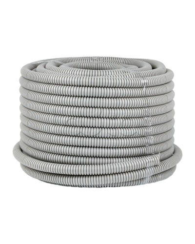 Труба гофр. ПВХ с протяжкой d20 мм (50 м) серая EKF-Plast (tg-z-20-50m) в Муроме Труба гофрированная Pintop.ru