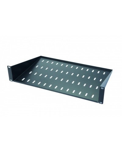 Полка консольная 2U, до 15 кг, глубина 400 мм Eurolan 60A-02-40-11BL в Муроме Полки для шкафов и стоек Pintop.ru