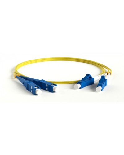 Патч-корд волоконно-оптический Hyperline FC-D2-9-LC/UR-ST/UR-H-30M-LSZH-YL в Муроме Патч-корды оптические Pintop.ru