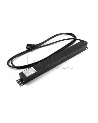 Блок розеток горизонтальный черн Hyperline (SHE19-6SH-2IEC-2.5EU) в Муроме Блоки розеток Pintop.ru