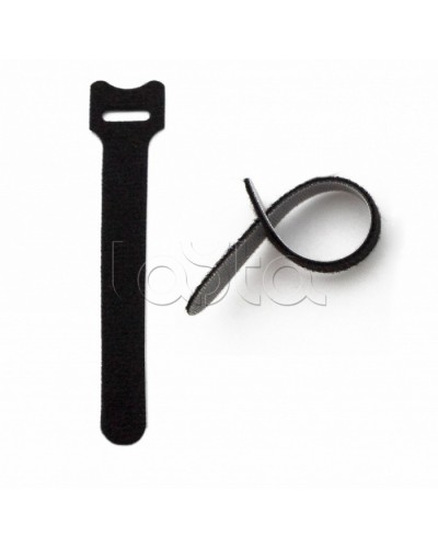 Хомут для кабеля, липучка с мягкой застежкой Hyperline WASN-180-BK-10 в Муроме Стяжки-хомуты Pintop.ru