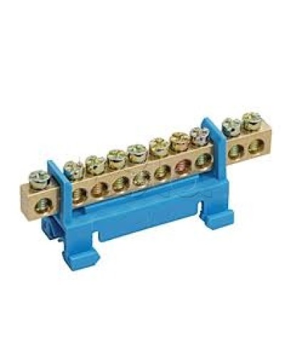 Шина N ноль с DIN-изолятором типа «Стойка» ШНИ-6х9-12-С-С IEK YNN10-69-12P-K07 в Муроме Клеммные колодки Pintop.ru