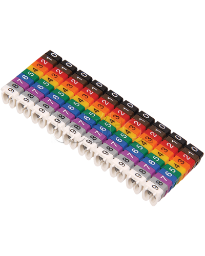 Маркер кабельный МКН комплект цифр 0-9 6мм2 (100шт/упак) IEK (UMK06-02-09) в Муроме Аксессуары для кабель-канала Pintop.ru