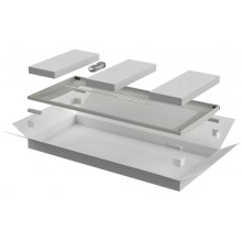 ITK LINEA E Дверь перфорированная 600мм шкафа 42U сер. (LE35-42U6X-DP)