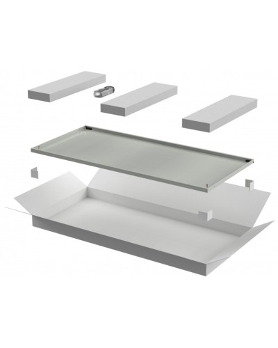 ITK LINEA E Дверь металлическая 600мм шкафа 47U сер. (LE35-47U6X-DM) в Муроме Аксессуары для стоек и шкафов Pintop.ru