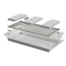 ITK LINEA N Дверь перфорированная 800мм шкафа 33U сер. (LN35-33U8X-DP)