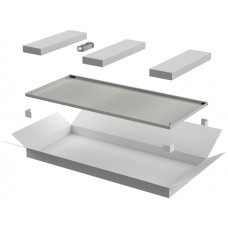 ITK LINEA N Дверь металлическая 800мм шкафа 38U сер. (LN35-38U8X-DM)