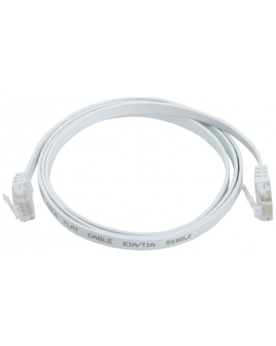 ITK Коммутационный шнур плоский кат.6 UTP 3м белый (PC08-C06U-3M-FL) в Муроме Патч-корды и пигтейлы Pintop.ru