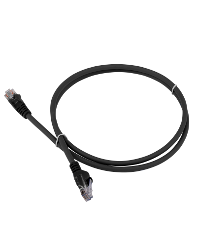 Патч-корд LANMASTER LSZH UTP кат.5e, 0.3 м, черный LANMASTER LAN-PC45/U5E-0.3-BK в Муроме Патчкорды (медные) Pintop.ru