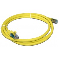 Патч-корд RJ45 - RJ45, 4 пары, FTP, категория 6, 0.5 м, желтый, LSZH LANMASTER LAN-PC45/S6-0.5-YL