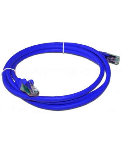 Патч-корд RJ45 - RJ45, 4 пары, FTP, категория 6A, 3 м, синий, LSZH LANMASTER LAN-PC45/S6A-3.0-BL в Муроме Патч-корды и пигтейлы Pintop.ru