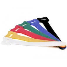 Хомут-липучка 180 мм, желтый (20 шт.уп) LANMASTER LAN-VCM180-YL