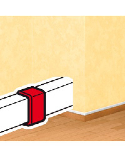 Накладка на стык DLPlus 60х16/20 белый Legrand (033608) в Муроме Аксессуары для кабель-канала Pintop.ru