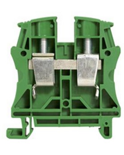 Клемма 16 мм2 однополюсная 1 вход/1 выход, шаг 12 мм, зеленая Viking Legrand 037198 в Муроме Клеммные колодки Pintop.ru