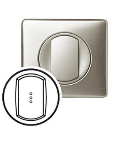 Лицевая панель для выключателя с индикацией титан Celiane Legrand 068303 в Муроме Аксессуары для кабель-канала Pintop.ru